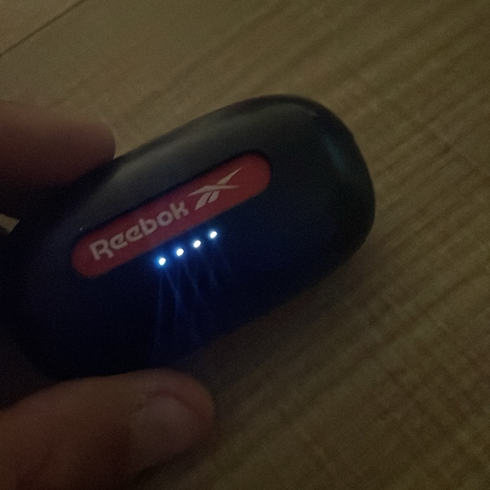 Reebok Black and Red Wireless Earbuds Case